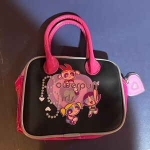 Vintage 2002 Power Puff Girls vinyl tote bag